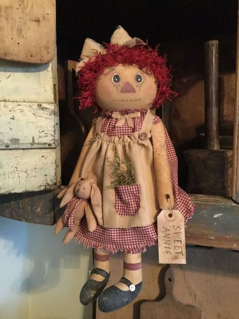 Primitive Dolls Handmade, Muslin Doll, Diy Rag Dolls, Primitive Doll Patterns, Raggedy Doll, Soft Sculpture Dolls, Cloth Dolls Handmade, Raggedy Ann Doll, Art Dolls Cloth