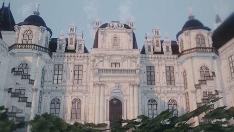 Manor Aesthetic, Ts4 Builds, French Mansion, Waddesdon Manor, Parisian Bedroom, The Sims 4 Lots, Sims 4 Speed Build, Moon Palace, House Plans Mansion