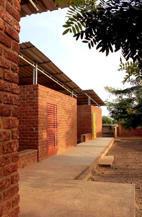 Uganda Architecture, Hostels Design, Brick Projects, Timber Architecture, Kindergarten Design, Roof Architecture, Brick Architecture, Vernacular Architecture, Nursery School