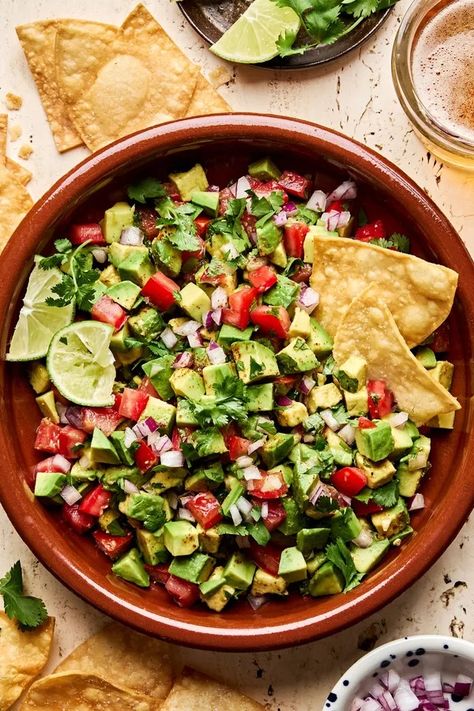 Avocado Salsa | The Modern Proper Spicy Fish Tacos, Homemade Salsa Verde, Easy Homemade Salsa, Avocado Salsa Recipe, Grilled Tilapia, The Modern Proper, Modern Proper, Homemade Salsa Recipe, Homemade Tortilla Chips