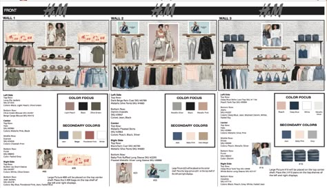 Clothing Store Displays Visual Merchandising, Visual Merchandising Portfolio, Zara Visual Merchandising, Planogram Visual Merchandising, Clothing Merchandising, Fashion Store Display, Visual Merchandising Fashion, Fashion Store Design, Vendor Booth Display