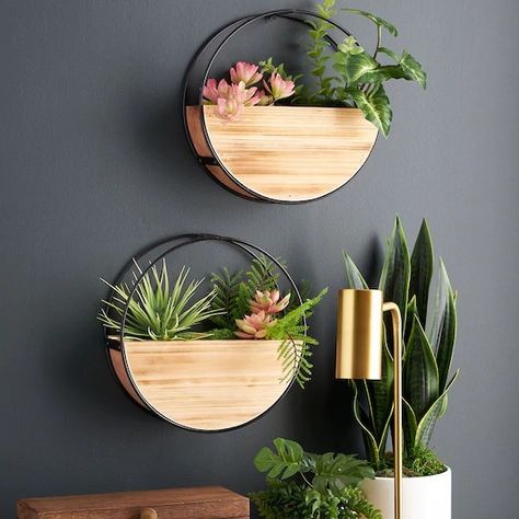 Art Deco Plant, Ceramic Wall Planters, Vertical Garden Indoor, Plant Wall Decor, Hanging Plant Wall, Hanging Succulents, Plant Decor Indoor, Interior Plants, Wall Planter