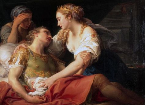 Cleopatra and Marcus Antonius by Pompeo Batoni Jean Antoine Watteau, Mark Antony, Rennaissance Art, Francisco Goya, Marco Antonio, Marc Anthony, A4 Poster, National Gallery, Classical Art