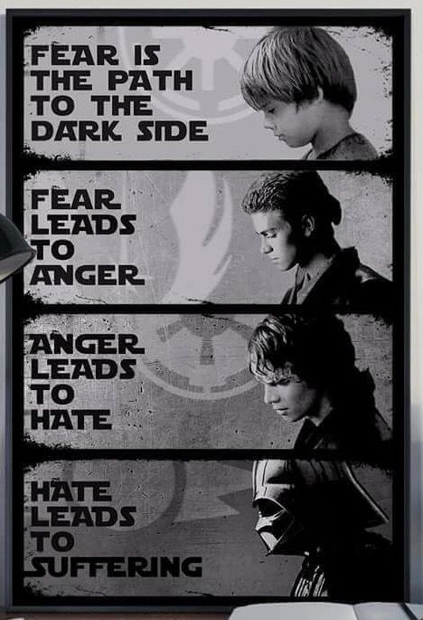 Star Wars Images Printable, Starwars Poster Aesthetic, Star Wars Poster Wallpaper, Anakin Skywalker Quotes, Star Wars Wallpaper Aesthetic Anakin, Starwars Movie Poster, Anakin Skywalker Poster Vintage, Fear Leads To Anger, Star Wars Painting