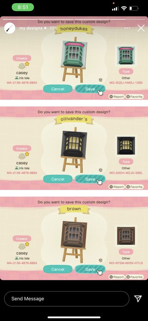 Animal Crossing Design Codes, Animal Crossing Design, Cardboard Box, Animal Crossing, Custom Design, Coding, The Creator, Design