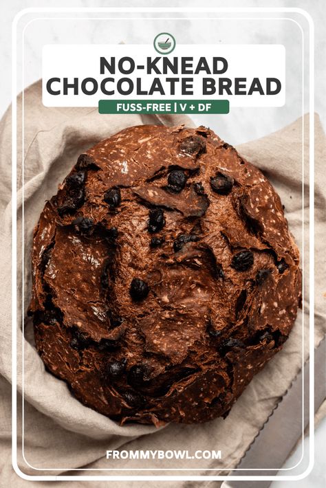 Chocolate Bread Recipe, Sweet Potato Bread, Oven Bread, Dutch Oven Bread, Vegan Breakfast Ideas, Artisan Bread Recipes, Knead Bread, Vegan Banana Bread, Chocolate Bread