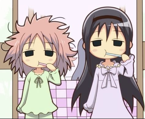 Madoka And Homura Matching Icons, Homura X Madoka, Mahō Shōjo Madoka Magica, Mahō Shōjo, Online Manga, Mia 3, Puella Magi Madoka Magica, Madoka Magica, Pics Art