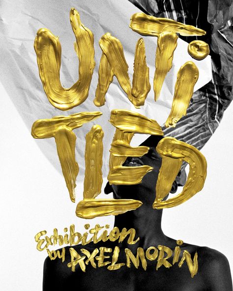 UNTITLED - Tyrsa Gold Graphic Design, Gold Typography, Gold Poster, Flyer And Poster Design, Portfolio Site, Font Inspiration, Graphic Design Fonts, Sports Graphic Design, Apple New