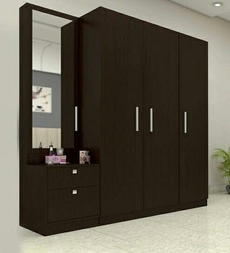 3 Door Almirah Design, Wardrobe With Dresser, 3 Door Wardrobe Design, अलमारी डिजाइन, Closet With Mirror, दरवाजा डिजाइन, Wooden Cupboard Design, Modern Bedroom Wardrobe, Wardrobe With Mirror