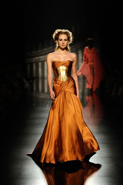 Rami Al Ali Fall/Winter 2011 Rami Al Ali, Pageant Dress, Gorgeous Gowns, Fantasy Fashion, Orange Dress, Beautiful Gowns, Fancy Dresses, Bling Bling, Couture Fashion