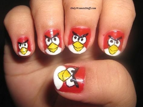 Tumblr Nails, 2013 Tumblr, Easy Nail Polish Designs, Bird Nail Art, Tumblr Nail Art, Disney Princess Nails, Easy Nail Designs Summer, Kids Nail Designs, Nail Art For Kids