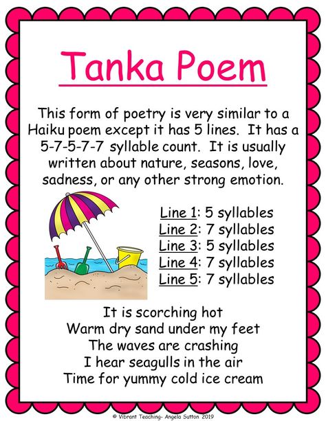 Types of Poems for Kids to Read and Write - Vibrant Teaching Cinquain Poems Examples, Poems Template, Different Types Of Poems, Poetry Workshop, Types Of Poems, Poem Template, Poems For Kids, Poetry Activities, Haiku Poems