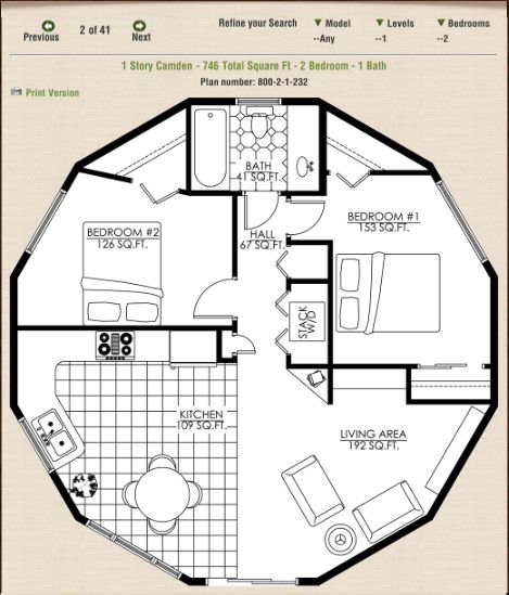 Octagon House Plans, Round Homes, Round House Plans, Yurt Home, Octagon House, Casa Hobbit, Silo House, Dome Home, House Plan Gallery