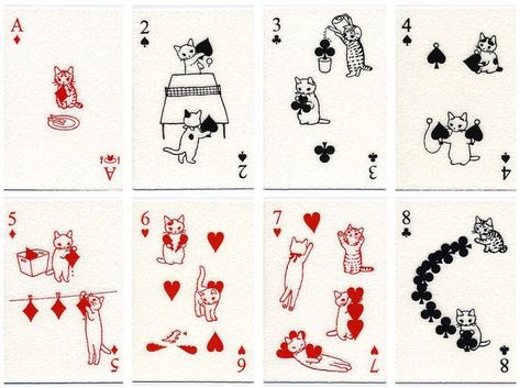 Mom Painting, Playing Card Tattoos, Meme Chat, Katt Grejer, Playing Cards Art, 카드 디자인, Card Tattoo, Arte Inspo, Cat Cards