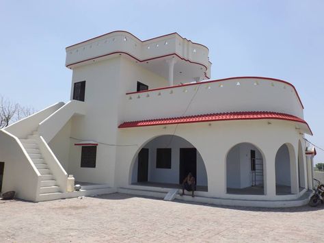 Punjab, Pakistan Village House Design Pakistan, Punjabi Haveli House Design, Punjab House Design, Haveli Design Houses Punjab, Punjab House, Desi House, Punjab Village, Pakistan House, Classic Elevation