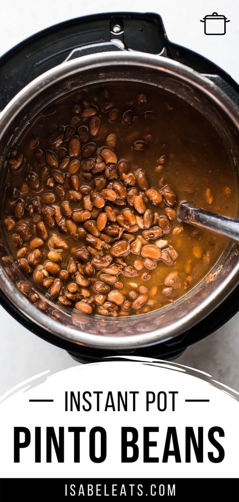 Best Pinto Beans Ever, Instant Pot Pinto Beans, Crockpot Express, Isabel Eats, Pinto Bean Recipes, Easy Food Recipes, Mexican Meals, Fry Recipes, Autumn Recipes