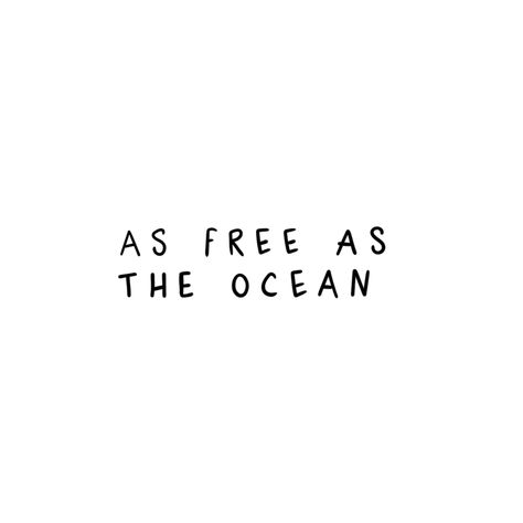 El tatuaje efímero "Free Ocean" captura el espíritu de libertad e inmensidad del océano con la cita "tan libre como el océano". Este tatuaje evoca una sensación de ligereza, fluidez y conexión con la naturaleza. Simboliza la capacidad de dejarse llevar por las olas de la vida, de explorar nuevos horizontes y de vivir sin ataduras. Si eres un amante del mar, un aventurero de corazón o simplemente buscas la libertad, "Free Ocean" es un tatuaje que te inspira a flo Beach Word Tattoos, Free As The Ocean, The Ocean Tattoo, Do It For You Tattoo, The Sea Tattoo, Free Like The Ocean Tattoo, Wave Tattoo Unique, As Free As The Ocean, Santorini Greece Tattoo Ideas