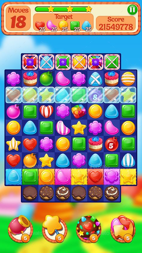 Candy Match 3 Game Assets #Ad #Match, #Affiliate, #Candy, #Assets, #Game Puzzle Game Ui, Match Three Games, Match Three, Candy Match, Candy Games, Match 3 Games, Game Gui, 2d Game Art, Game Ui Design