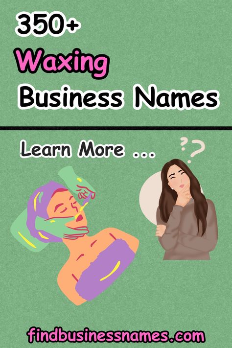 Find the perfect name for your waxing business with our curated list! From catchy and creative to elegant and sophisticated, we've got you covered. Discover names that capture the essence of your brand and attract your ideal clients. #WaxingBusiness #BusinessNames Waxing Name Ideas, Waxing Business Names, Waxing Business, Waxing Salon, Attract Clients, Instagram Names, Talk Of The Town, Cute Names, The Talk