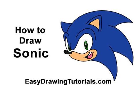 Draw Sonic the Hedgehog How To Draw Sonic, Draw Two, Cartoon Drawing Tutorial, Army Men, Basic Shapes, Pencil Sketch, Learn To Draw, Sonic, Cartoon Drawings