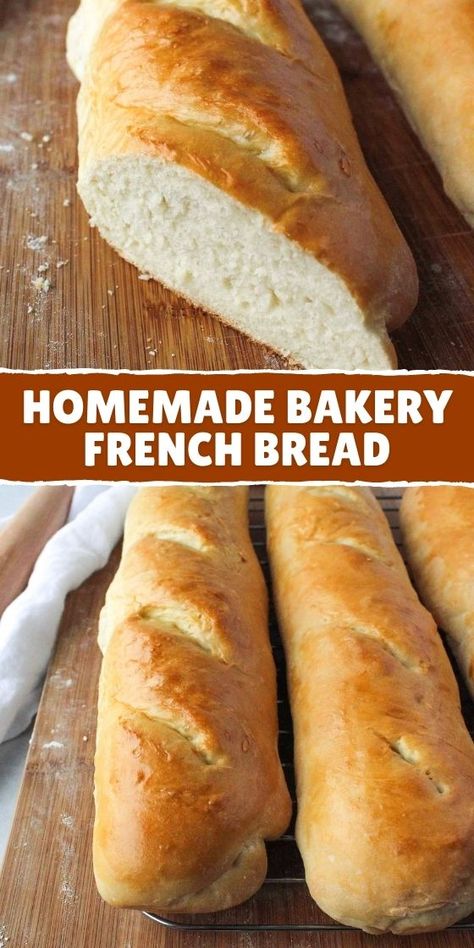 HOMEMADE BAKERY FRENCH BREAD Artisan French Bread Recipe, Homemade Bakery, Homemade French Bread, Honey Cornbread, French Bread Recipe, Air Fried Food, Oatmeal Cookies Chewy, Leftover Bread, Bread Machine Recipes