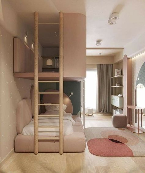 Hiasan Bilik Tidur, Modern Kids Bedroom, Kids Bedroom Designs, Girl Bedroom Designs, Small Room Design, Modern Houses Interior, Girl Bedroom Decor, Room Design Bedroom, Room Makeover Bedroom