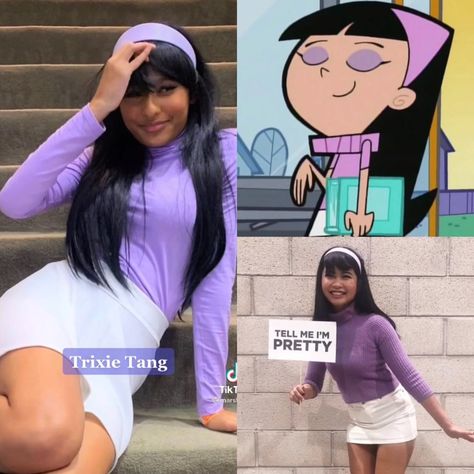 Penny Proud Halloween Costume, Diy Dora Costume, Iconic Brunette Characters Costumes, Brown Haired Halloween Costumes, Dora Costume Women, Black Haired Halloween Costumes, Mojojojo Costume, Brown Hair Costumes, Trixie Tang Costume