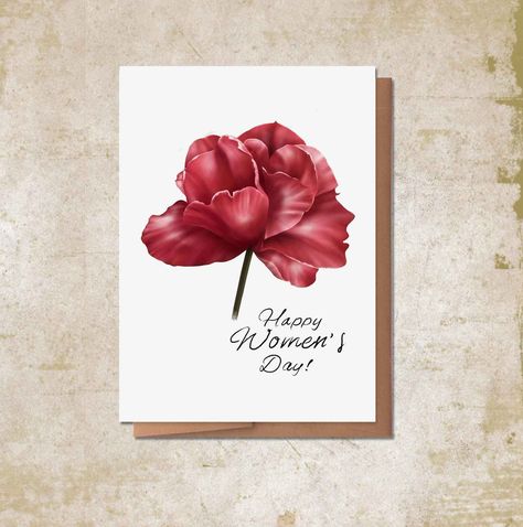 loving the hidden face in this card and the paper is super luxe and sustainable. Happy Women's Day all you boss ladies out there!  #grlboss #bossbabe #ladyboss #feminism #womensday #sustainable #women Happy Woman Day Card, Greeting Cards For Womens Day, Happy Womens Day Card, Women's Day Message Words, Happy Women's Day Card, Happy Women’s Day Messages, Happy Women's Day To All The Ladies, Women's Day Cards, Happy Woman Day