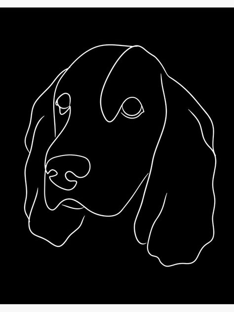 Springer Spaniel Line Drawing, Cocker Spaniel Line Art, Cocker Spaniel Outline Tattoo, Cocker Spaniel Line Drawing, Cocker Spaniel Drawing Easy, Cocker Spaniel Tattoo Minimalist, Cocker Spaniel Outline, Springer Spaniel Tattoo, Cocker Spaniel Tattoo