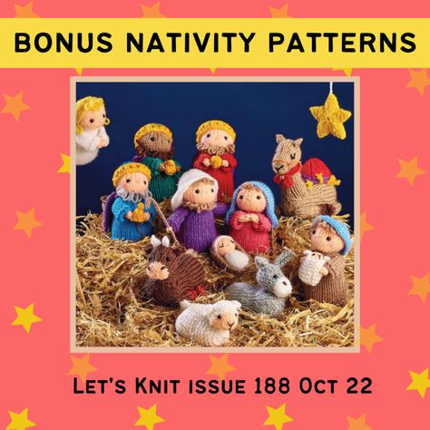 Knitted Nativity, Nativity Pattern, Knitted Poppies, Christmas Knits, Knitting Christmas, Elf Toy, Unicorn Cushion, Knitting For Charity, Basketweave Stitch