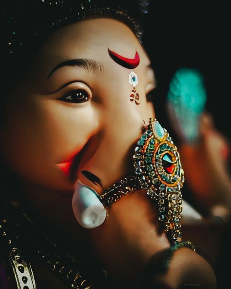 Wallpaper Bappa Aesthetic, Ganpati Bappa 4k Images, Gannu Bappa, Navratri Pictures, Ganesha Chaturthi, Photos Of Ganesha, Dove Images, Ganpati Bappa Wallpapers, Bhole Baba