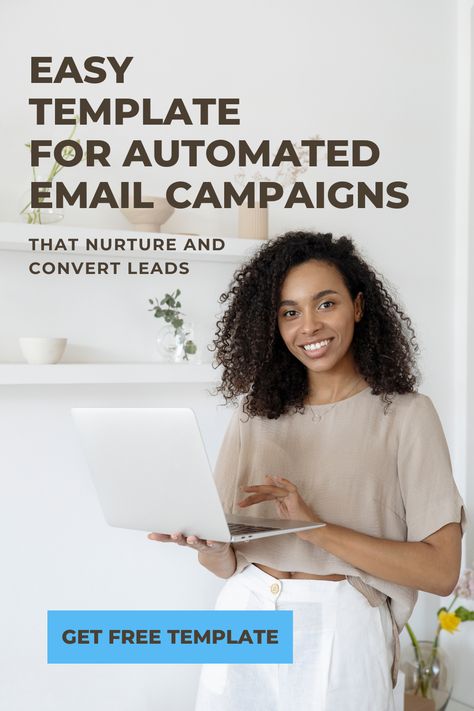 Easy Template For Automated Email Campaigns That Nurture and Convert Leads Email Sequence Template, Email Sequence, Sales Funnel Template, Marketing Plan Template, Email Marketing Automation, Email Marketing Template, Email Automation, Social Media Planning, Email List Building