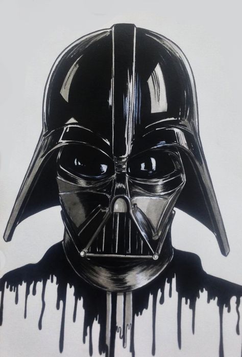 darth vader ink, Rodrigo Cardoso on ArtStation at https://www.artstation.com/artwork/n89VX Darth Vader Helmet Drawing, Darth Vader Dibujo, Darth Vader Tattoo Design, Darth Vader Drawing, Star Wars Tattoo Sleeve, Lightsaber Tattoo, Darth Vader Tattoo, Darth Vader Art, Darth Vader Mask