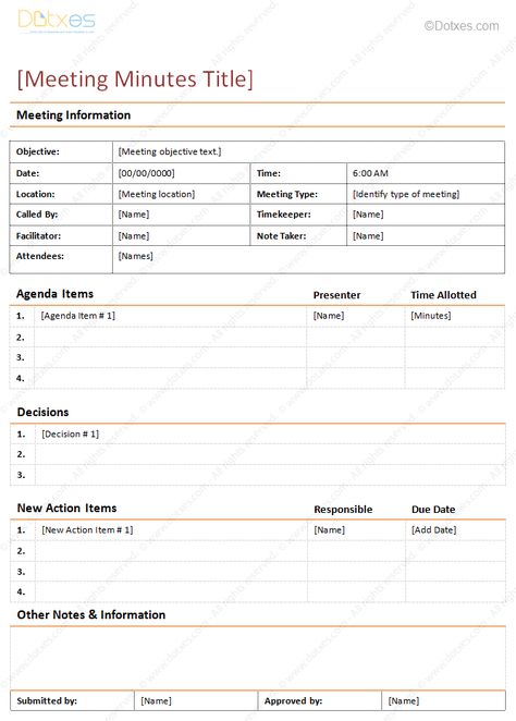 Created in Microsoft Word® with this meeting minutes template, you can expect to take clean, organized minutes during any occasion. Mom Template, Work Templates, Meeting Minutes Template, Meeting Notes Template, Meeting Template, Effective Meetings, Meeting Minutes, Pto Ideas, Meeting Planning