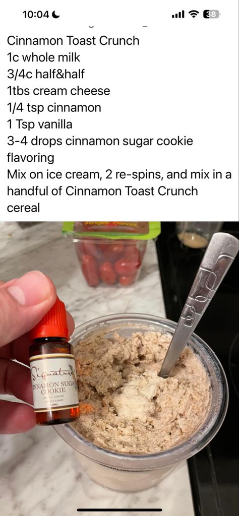 Ninja Ice Cream Recipe, Cinnamon Sugar Cookies, Crunch Cereal, Ninja Recipes, Cinnamon Toast Crunch, Cinnamon Toast, Ice Cream Desserts, Nice Cream, Cinnamon Sugar