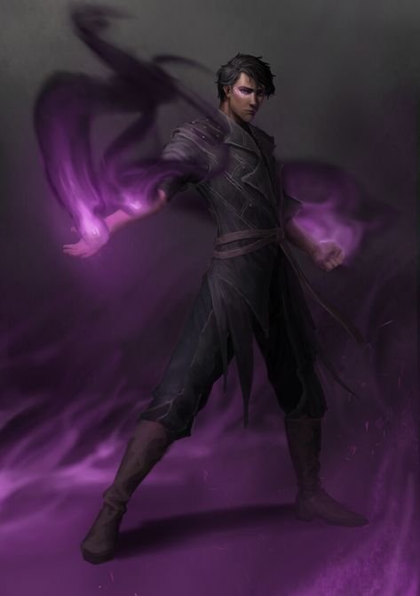 Male Sorcerer Character Design, Sorcerer Art, Dnd Sorcerer, Warlock Dnd, Pathfinder 2e, Black Mage, Fantasy Wizard, Fantasy Witch, Dungeons And Dragons Classes