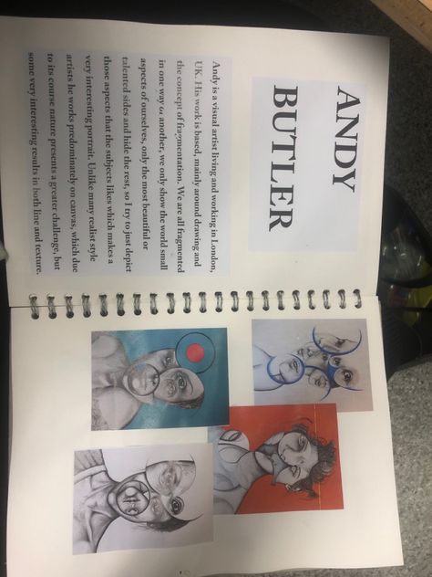 Andy Butler Artist Research Page, Andy Butler, Artist Research Page, Artist Research, Gcse Art Sketchbook, Gcse Art, School Art, Art Sketchbook, Art School