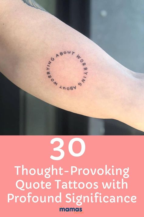 30 Best Quote Tattoos That Will Make You Stop and Think  Do you love a quote so much that you'd love to read it for the rest of your life? A quote tattoo is a permanent reminder to keep keeping on.  #Tattoos #InspirationalTattoo Everything Effects Everything Tattoo, Time Is Short Tattoo, Truth Tattoo Ideas, Youre Okay Tattoo, Always Learning Tattoo, 4 Better 4 Worse 4 Life Tattoo Ideas, Tattoos To Remind You To Keep Going, Life Is Too Short Tattoo Ideas, Business Tattoo Ideas