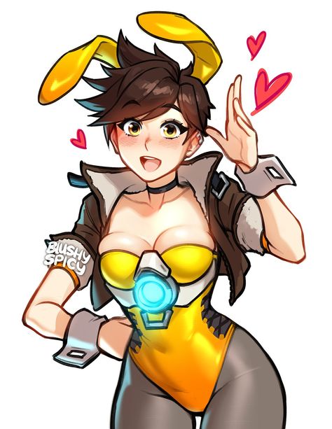 1366x768 Wallpaper Hd, Hand Shadows, Overwatch Wallpapers, Overwatch Tracer, Overwatch Fan Art, Bunny Suit, Overwatch 2, Cartoon Character Design, Drawing Base