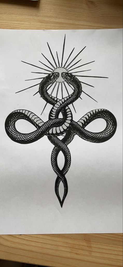 Winged Serpent Tattoo, Winged Serpent, Serpent Tattoo, Wings Tattoo, Cross Tattoo, A Tattoo, Snakes, Tattoos And Piercings, A P