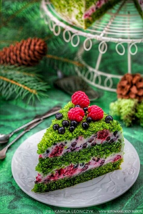 Forest Moss Cake Gentilly Cake Recipe, Moss Cake, Spinach Cake, New Cake, Culinary Recipes, Occasion Cakes, Creative Cakes, Raw Food Recipes, Cake Desserts