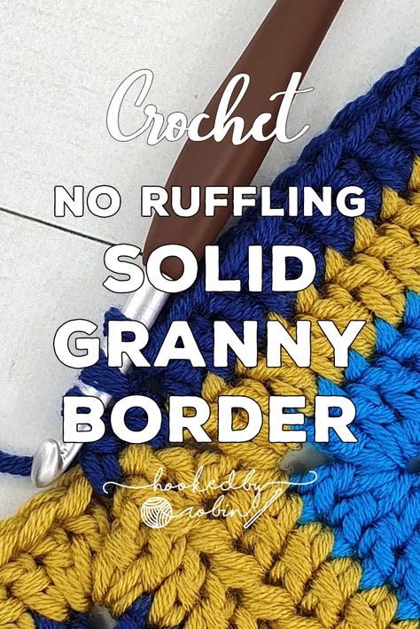 Connecting Granny Squares, Hooked By Robin, Granny Squares Crochet, Crochet Blanket Border, Joining Granny Squares, Granny Square Tutorial, Squares Crochet, Crochet Border, Crochet Granny Square Blanket