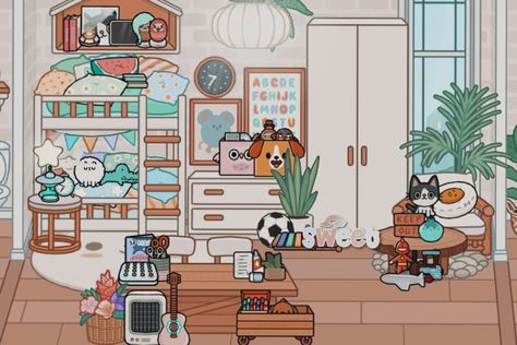 Toca Designs, Twins Bedroom, Toca Ideas, Toka Boka, Free House Design, Adorable Homes Game, Room Ideas Aesthetic, Bedroom Idea, Twins Room