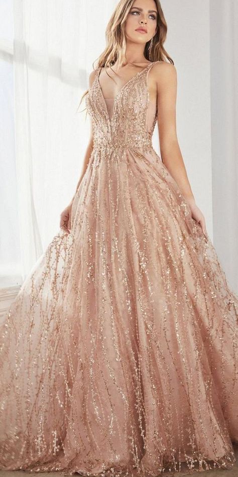 rose gold wedding dress Rose Gold Wedding Dress, Rose Gold Prom Dress, Rose Gold Dress, About Rose, Gold Wedding Dress, Gold Prom Dresses, Cinderella Divine, Pink Wedding Dress, Dress For Wedding