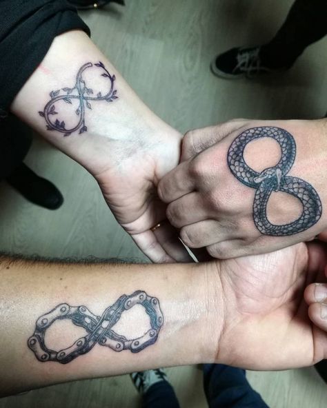 Top 41 Best Infinity Tattoos - [2020 Inspiration Guide] Manly Infinity Tattoo, Male Infinity Tattoo, Infinity Tattoo Men Design, Men Infinity Tattoo, Infinity Link Tattoo, Masculine Infinity Tattoo, Infinity Tattoo Men, Infinity Tattoo Designs Unique, Matching Brother Tattoos