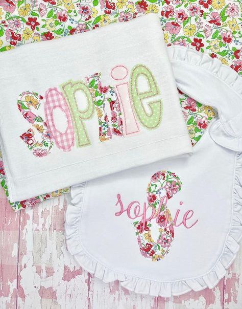 Newborn Bibs, Personalized Newborn, Burp Cloth, Burp Cloths, Girl Gifts, Monogram, Gifts