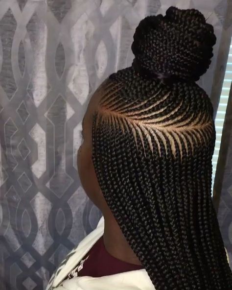 Braised Ponytail, Braided Hairstyles Black Hair, Hair Braids Black, Nigerian Braids Hairstyles, Girl Braided Hairstyles, Braided Hairstyles Black, Ghana Braid Styles, Latest Hair Braids, Black Hair Video