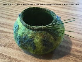 Felted Bowl, Felted Vessels, Felted Basket, Overall Style, Felted Bowls, Felt Yarn, Wet Felting Projects, Felted Wool Crafts, Wool Needle Felting