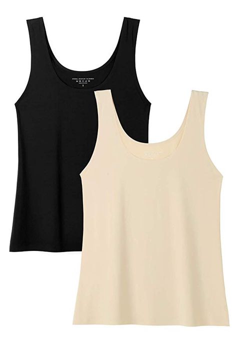 Amazon.com: Vislivin Womens Basic Layering Tank Tops Seamless Stretch Cami Nylon Undershirt Tank Pack: Clothing Undershirts Women, Womens Tank Tops, Layering Tank Tops, Layering Tanks, Womens Basic, Casual Tank Tops, Shelf Bra, Racerback Tank Top, Basic Tank