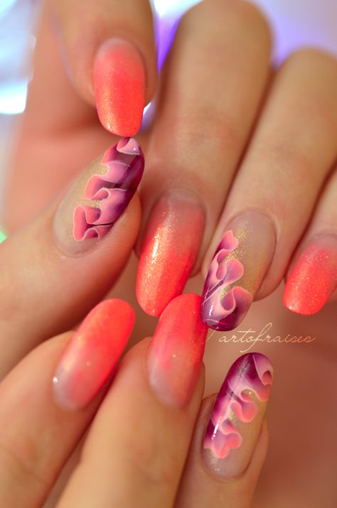 Tracey Davis, Orange Nail Art, Classic Nail Art, Orange Nail, Nice Nails, Pretty Nail Designs, Classic Nails, Crazy Nails, Nail Idea